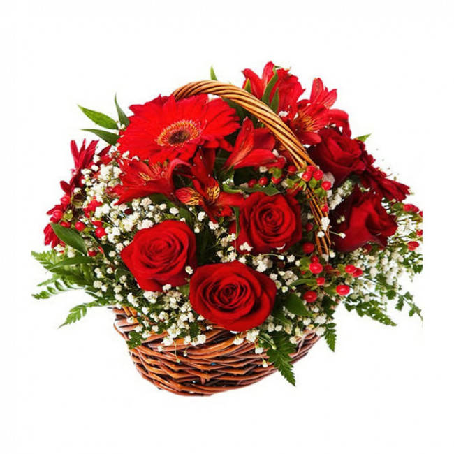 Букет цветов "Красная поляна"